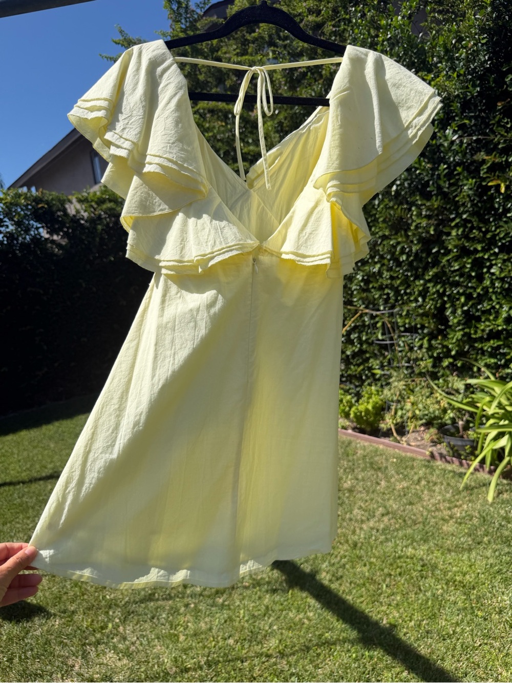 VRG GRL yellow party nights frill mini size small